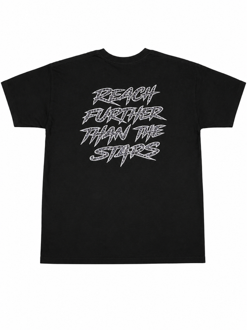 PD “Reach Further Than The Stars” Tee(Grey Cheetah Print)