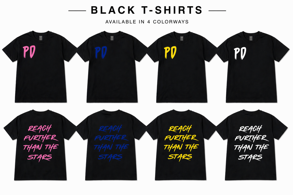 PD “Reach Further Than The Stars” Tee (Black)