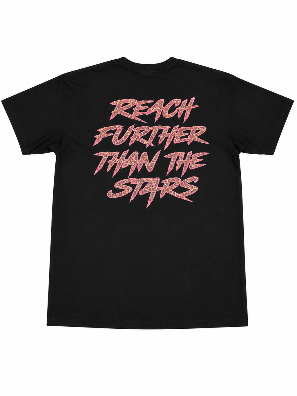 PD “Reach Further Than The Stars” Tee(Pink Cheetah Print)